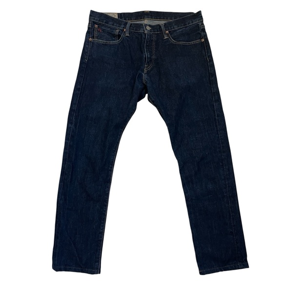 Polo Ralph Lauren Sullivan Slim Dark Wash Denim Jeans Men’s 33x32 (33x29.5) Zip - Picture 2 of 10